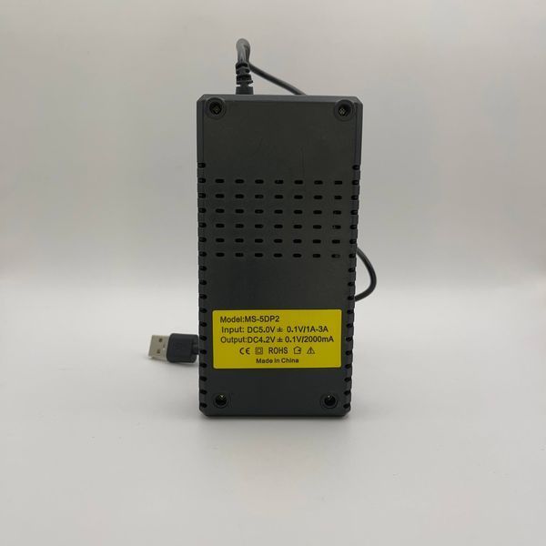 Зарядка для Li-ion MS-5DP2 2000 mA &mdash; задня панель та технічні характеристики
