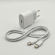 Зарядний пристрій 35W USB-C у комплекті з білим кабелем Type-C to Type-C.