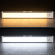 Акумуляторний LED-світильник 40 см &mdash; тепле та холодне світло в роботі
