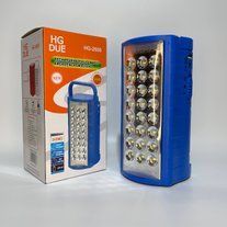 Акумуляторний аварійний LED-ліхтар HG DUE HG-2608 &mdash; комплект та упаковка