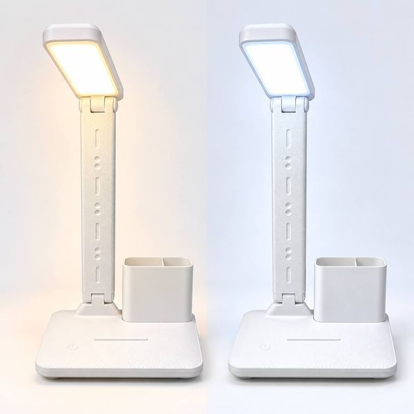 Акумуляторна настільна LED-лампа з теплим і холодним світлом &mdash; приклад режимів освітлення