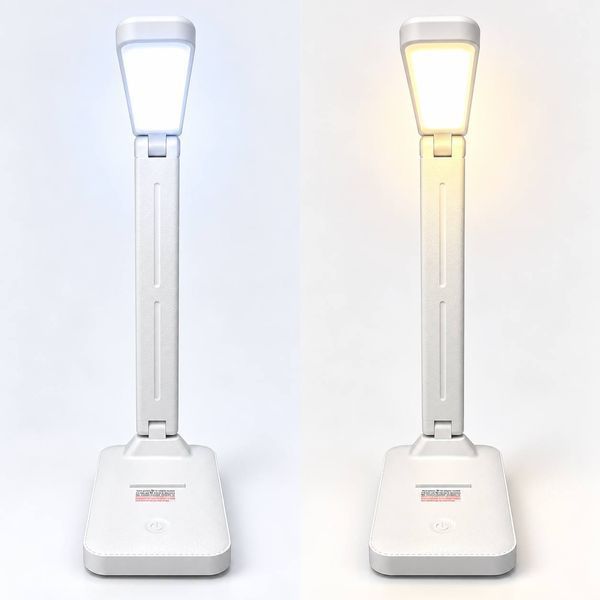Акумуляторна настільна LED-лампа з теплим і холодним режимами світла