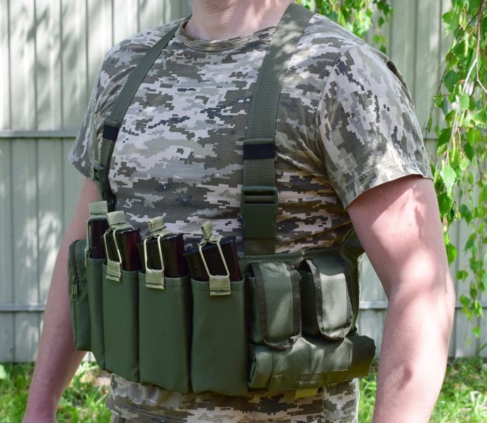 Жилет розвантажувальний з сумкою для скидання магазинів Novator G-4 Khaki 201989 фото