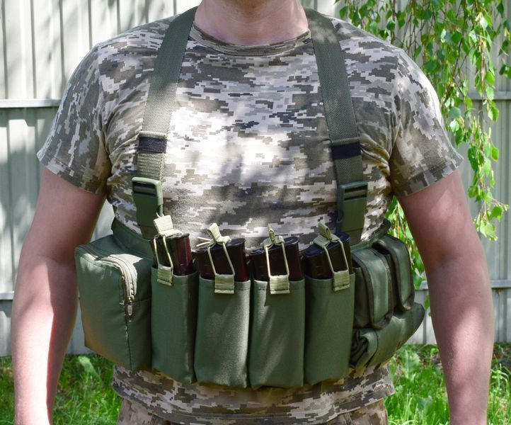 Жилет розвантажувальний з сумкою для скидання магазинів Novator G-4 Khaki 201989 фото
